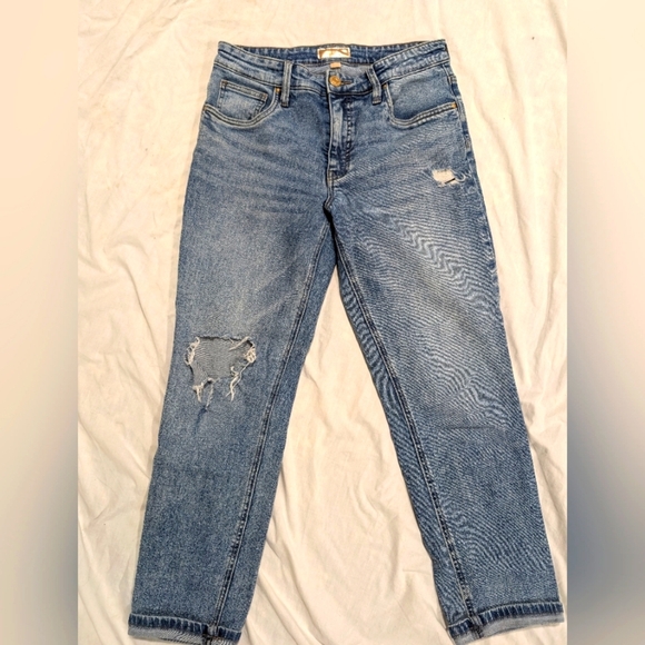 Kut From The Kloth Womens Distressed Mom‎ Ankle Jeans Size 6 - Picture 1 of 5